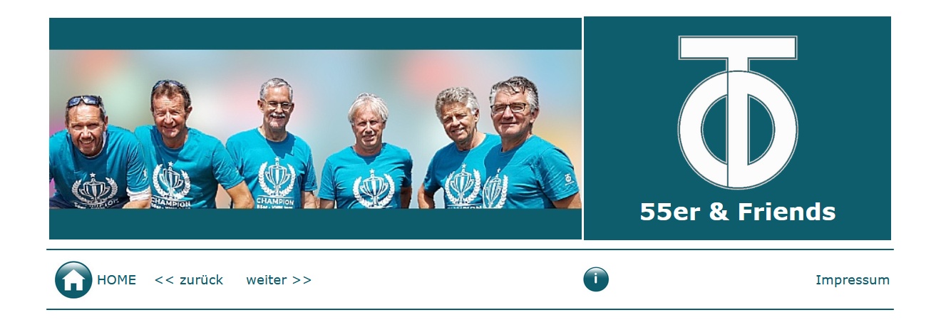 Herren 55 mit Gerhard, Röbi, Peter, Kurt, Elmar und Thomas - VMM Meister 2020
