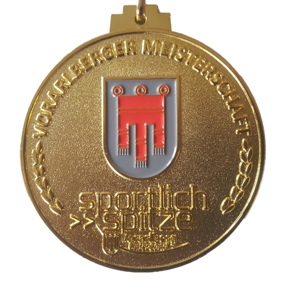 Goldmedaille bei der VTV Ehrung für VMM Meister Herren 55 2021 in Dornbirn