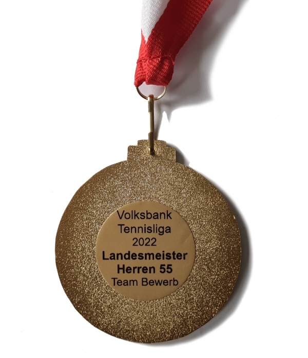 Medaille VMM 2022 - Sieger Herren 55er - Rückseite der Medaille