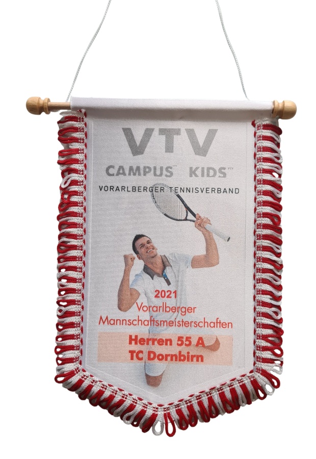 Ehrenwimpel des VTV für Herren 55er des TC Dornbirn