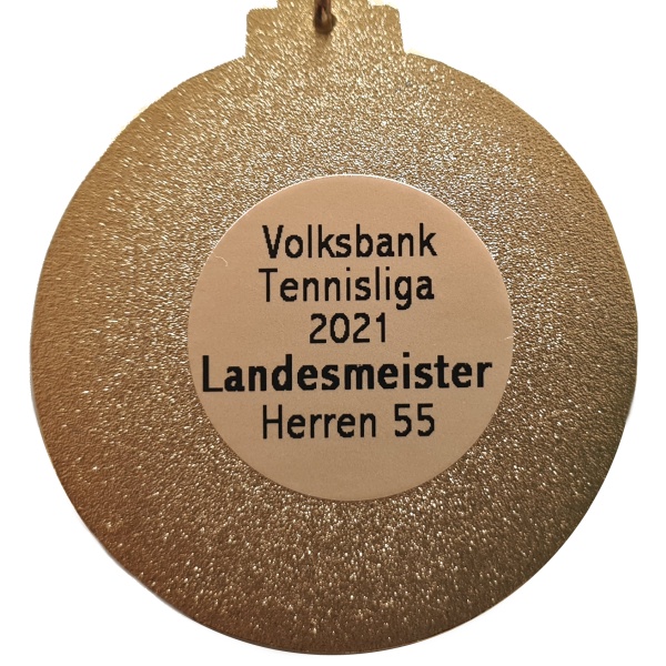 Goldmedaille Tennisliga 2021 - Landesmeister Herren 55
